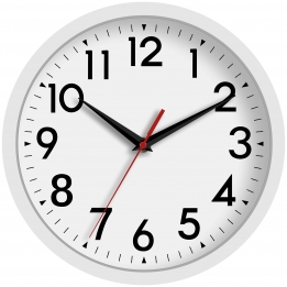 DAXSMY 10 Inch Wall Clock(White)